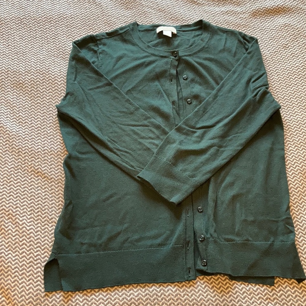 Dark green cardigan 3/4 sleeves